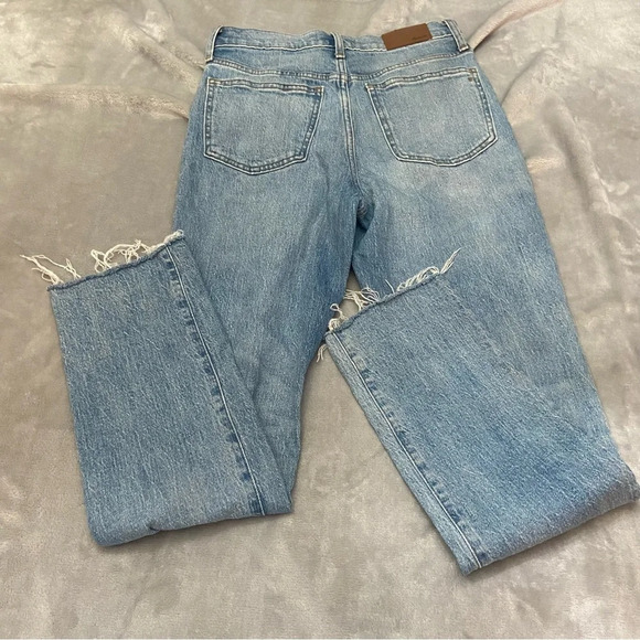 Madewell Perfect Vintage Crop High-Rise Distressed Jeans blue - 27431 - Picture 3 of 9